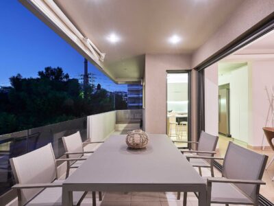 Two-bedroom apartment for rent in Glyfada with pool view